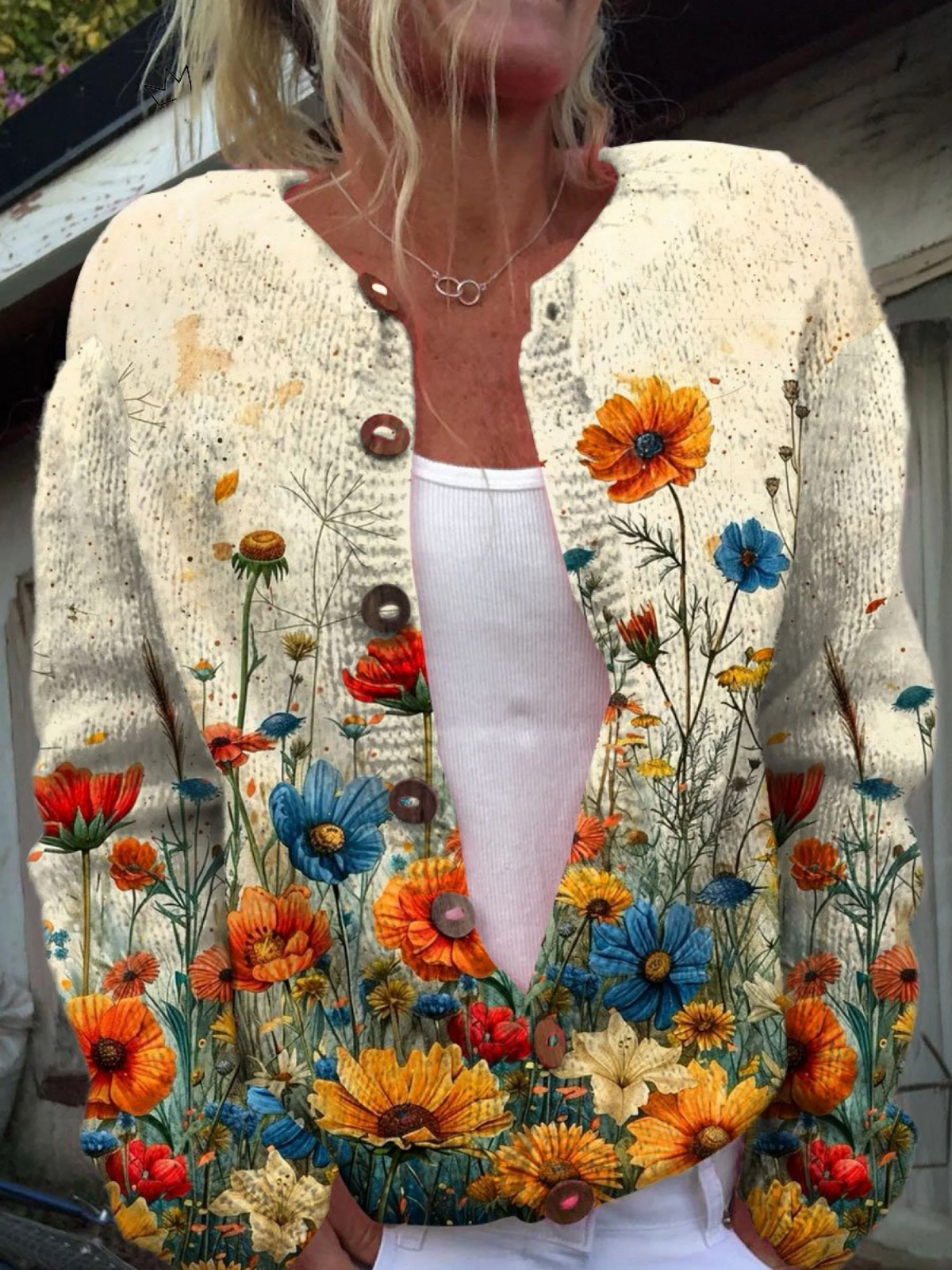 TANSY - REBECA FLORAL DE PUNTO