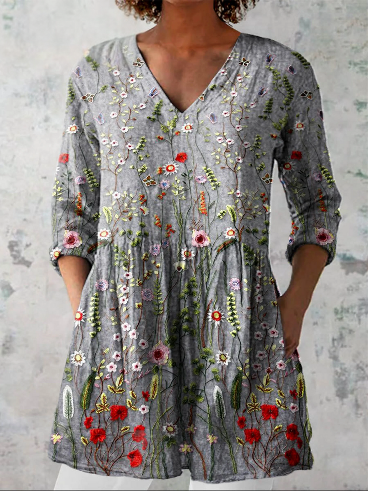 SLOANE - BLUSA LARGA DE ESTAMPADO