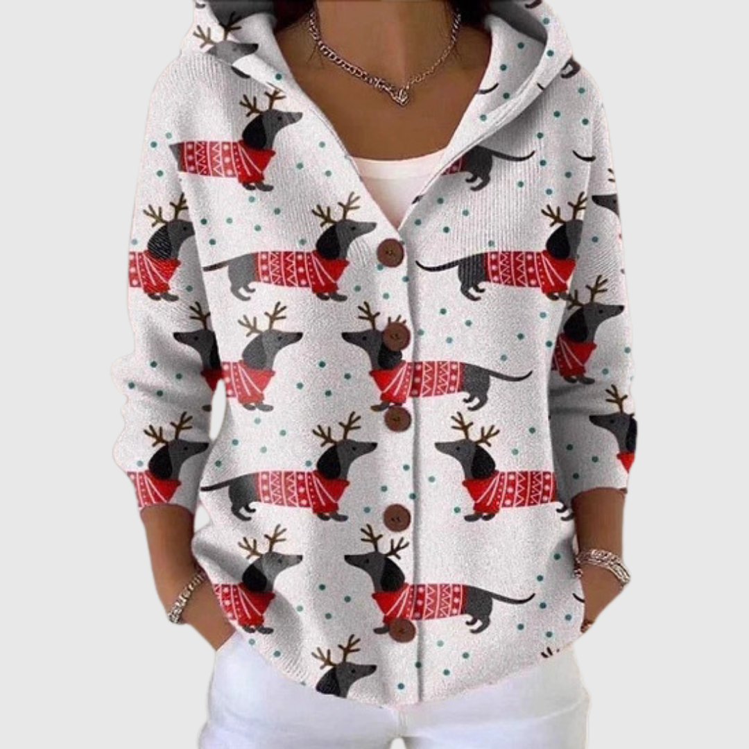 AMABILE - CHAQUETA DE PUNTO CON CAPUCHA