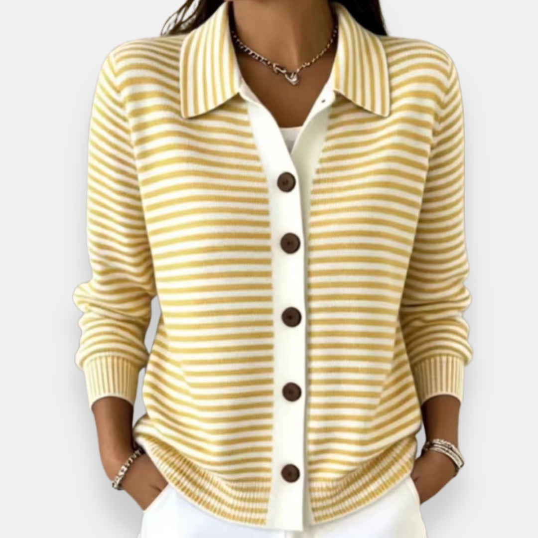 BLYTHE - CARDIGAN A RAYAS