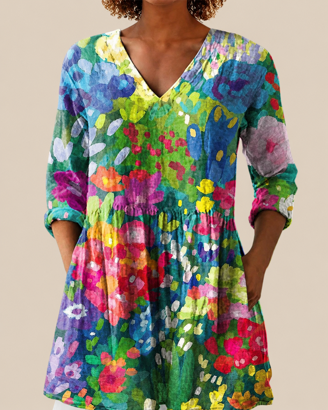 EDEN - BLUSA LARGA DE ESTAMPADO