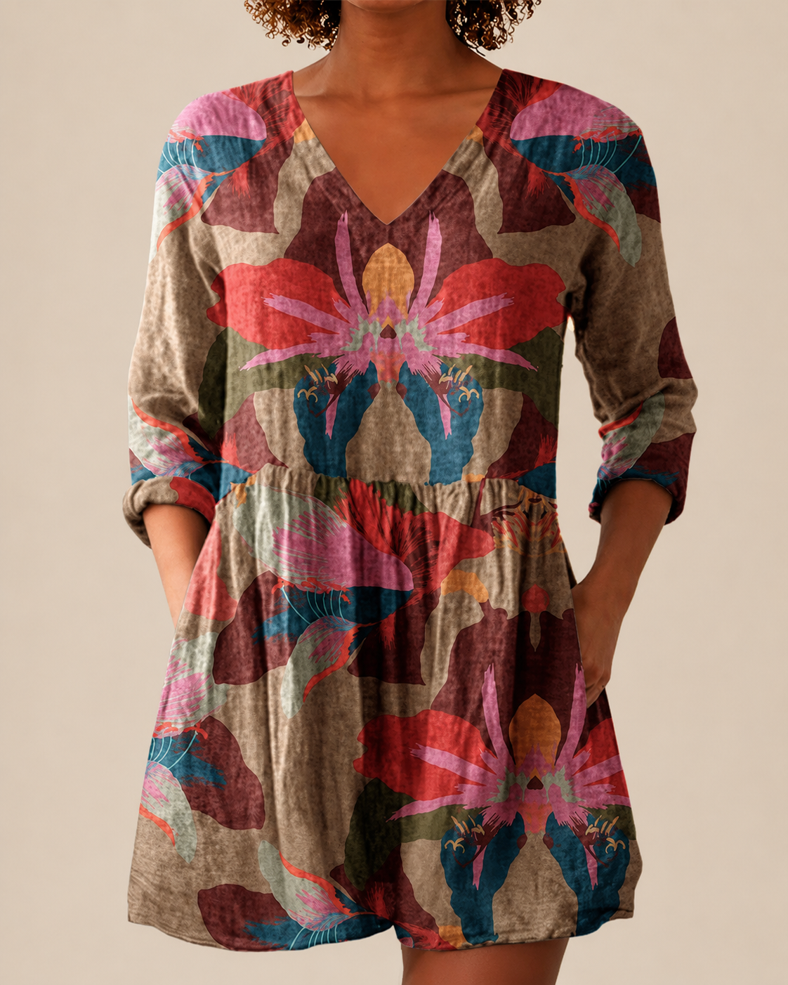 ALINA - BLUSA LARGA DE ESTAMPADO