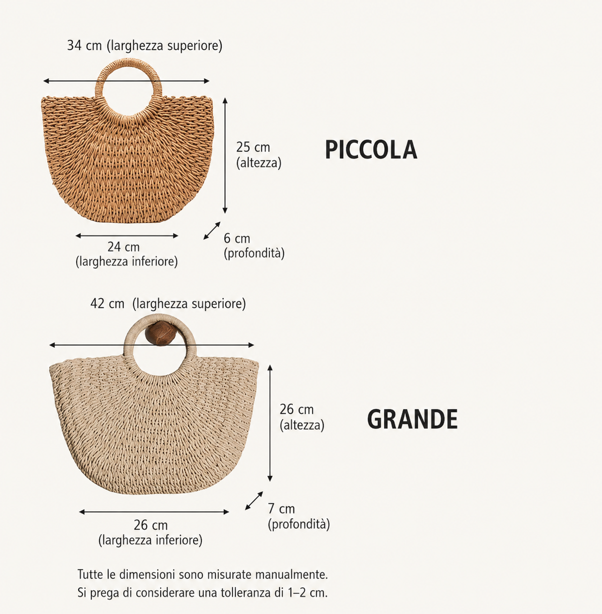 OTTAVIA - BOLSO TEJIDO MEDIA LUNA DE PAJA