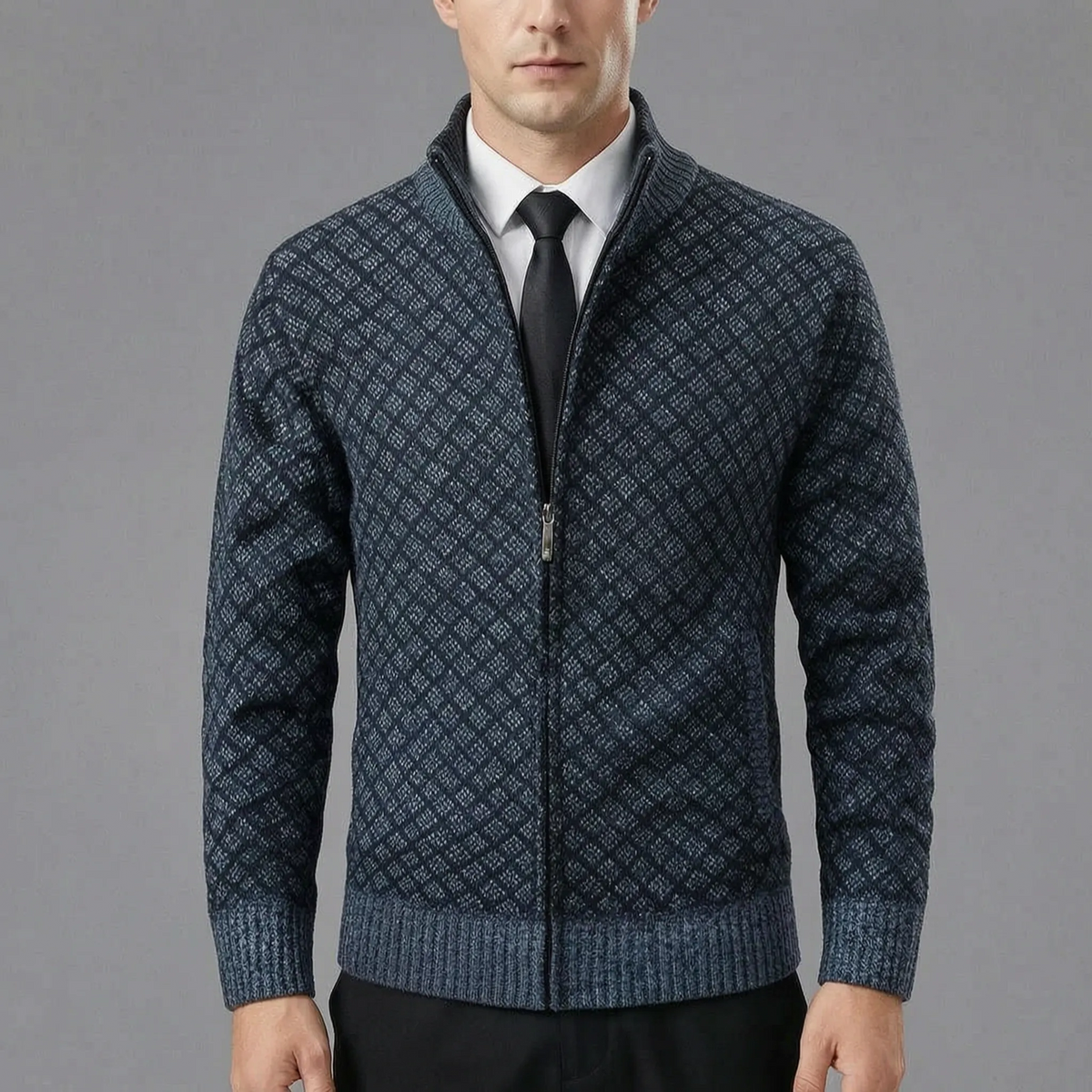 SIMÓN - CHAQUETA DE PUNTO CON CREMALLERA