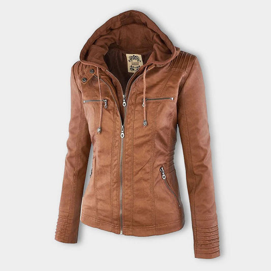 Flavia | Chaqueta de Piel Robusta y Elegante