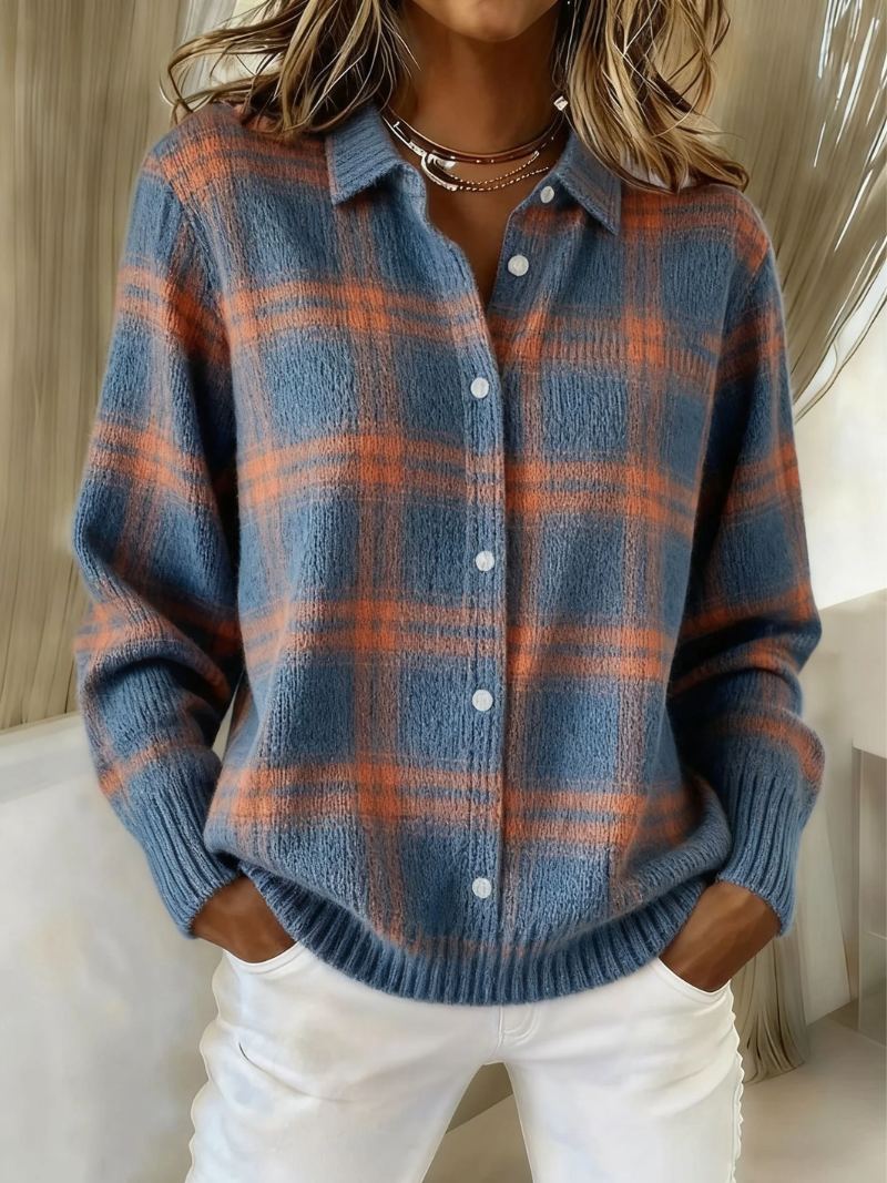 ZAFIRA - CARDIGAN A CUADROS