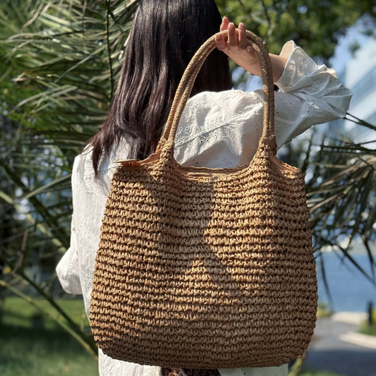 MELISSA - BOLSO TEJIDO DE PAJA BANDOLERA