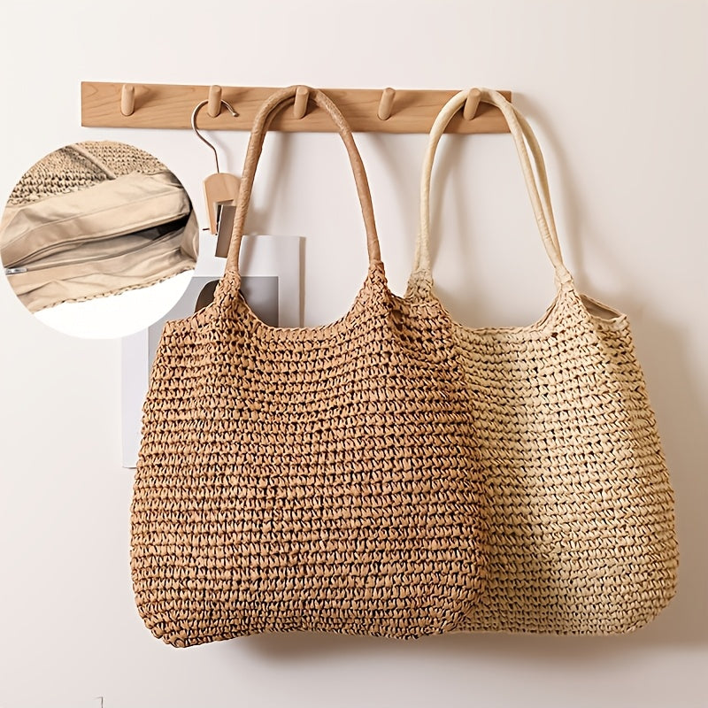 MANUELA - BOLSO TEJIDO DE PAJA BANDOLERA