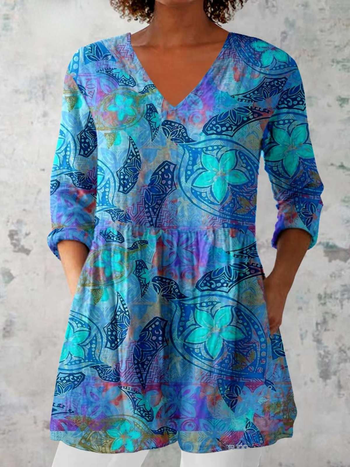 RILEY - BLUSA LARGA DE ESTAMPADO