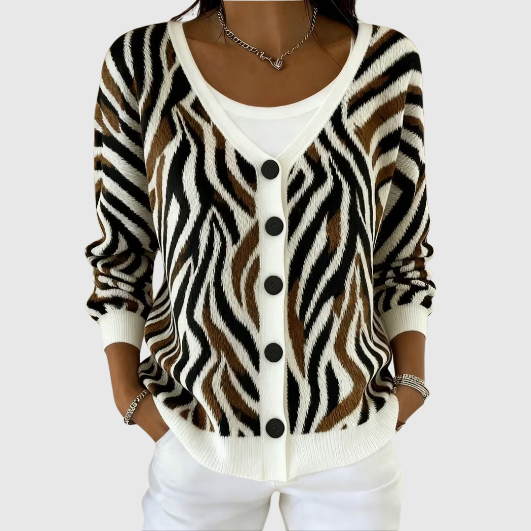 GEMMA - CHAQUETA DE PUNTO CON BOTONES