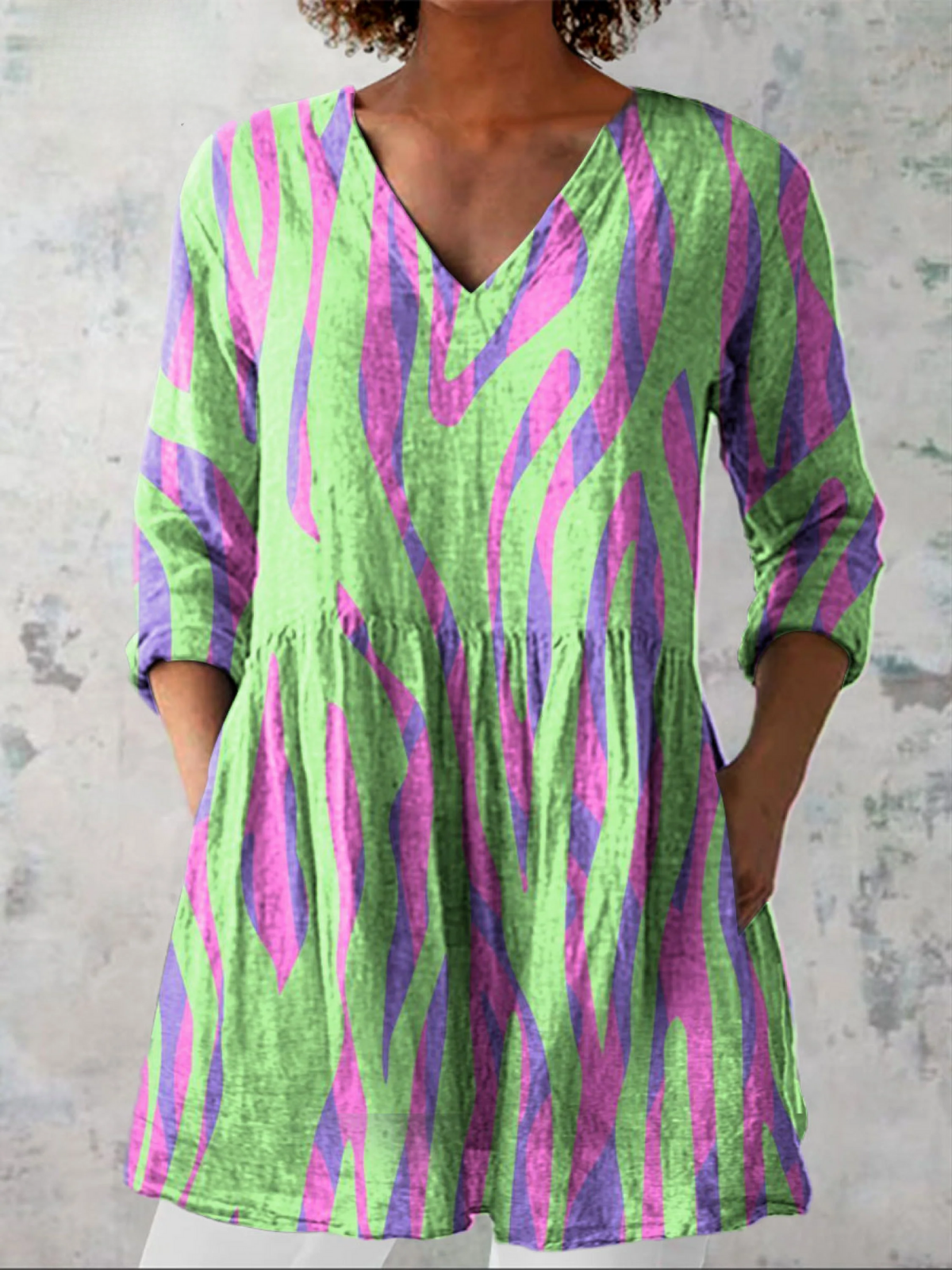 MIRA - BLUSA LARGA DE ESTAMPADO