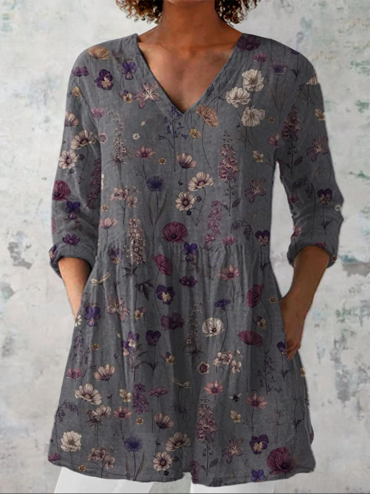 KIRA - BLUSA LARGA DE ESTAMPADO