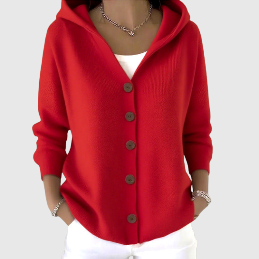 GIUSEPPA - CHAQUETA DE PUNTO CON CAPUCHA