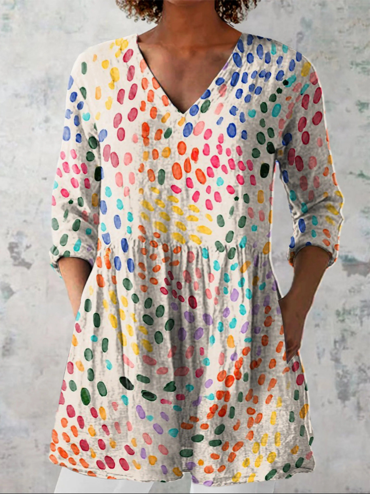 NOELLE - BLUSA LARGA DE ESTAMPADO