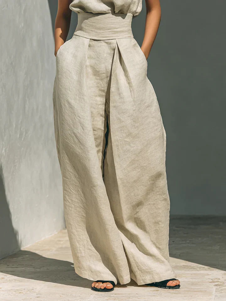 FLOR - CONJUNTO MINIMALISTA DE ALGODÓN Y LINO