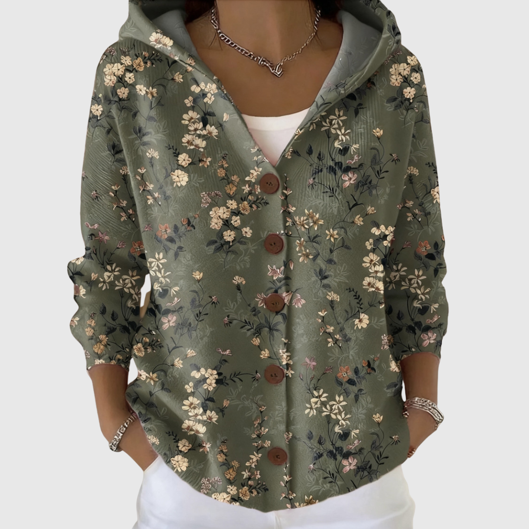 GLORIA - CHAQUETA DE PUNTO CON CAPUCHA