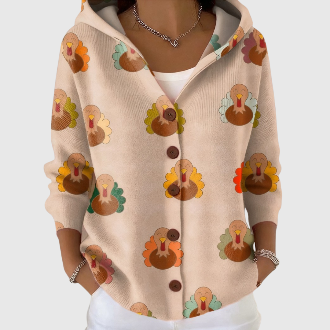 PIERINA - CHAQUETA DE PUNTO CON CAPUCHA