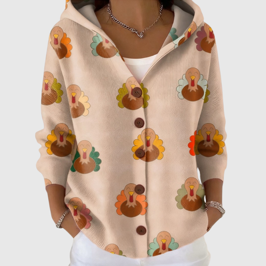 PIERINA - CHAQUETA DE PUNTO CON CAPUCHA