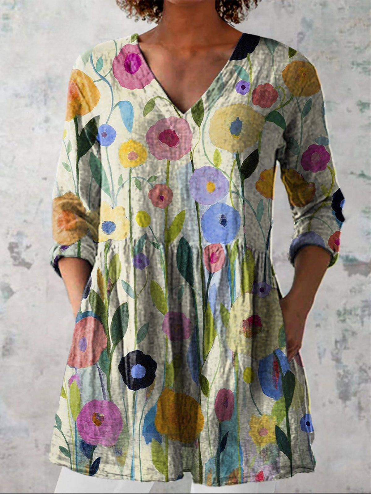 REMI - BLUSA LARGA DE ESTAMPADO