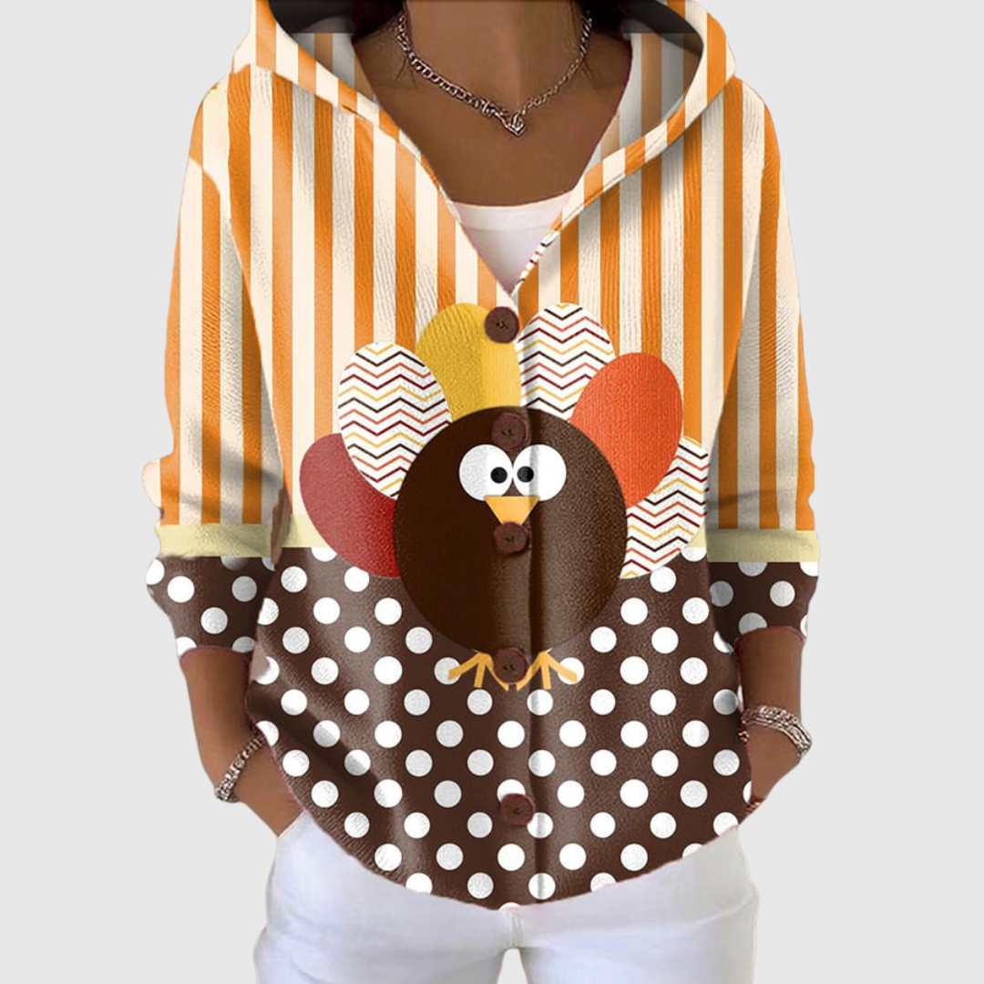 ALBA - CHAQUETA DE PUNTO CON CAPUCHA