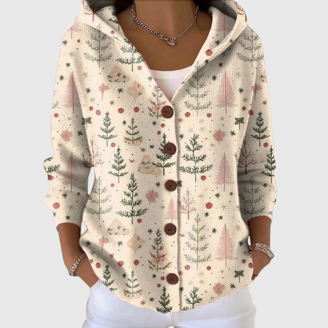 MARCELLA - CHAQUETA DE PUNTO CON CAPUCHA