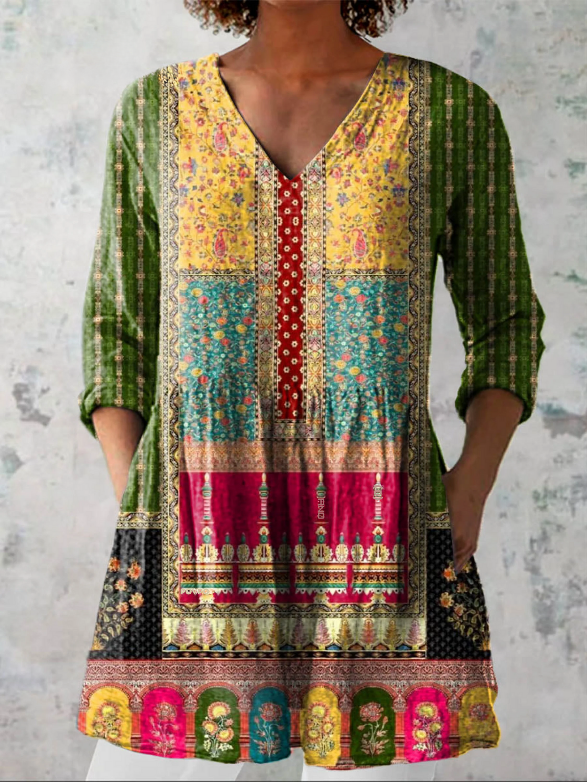NYLA - BLUSA LARGA DE ESTAMPADO