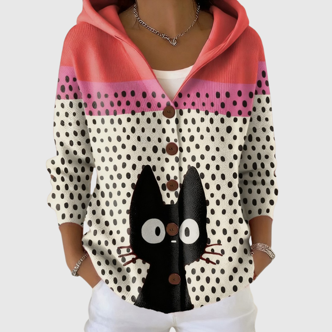 LORETA - CHAQUETA DE PUNTO CON CAPUCHA