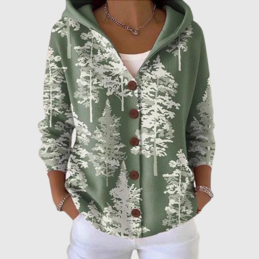 BIANCA - CHAQUETA DE PUNTO CON CAPUCHA