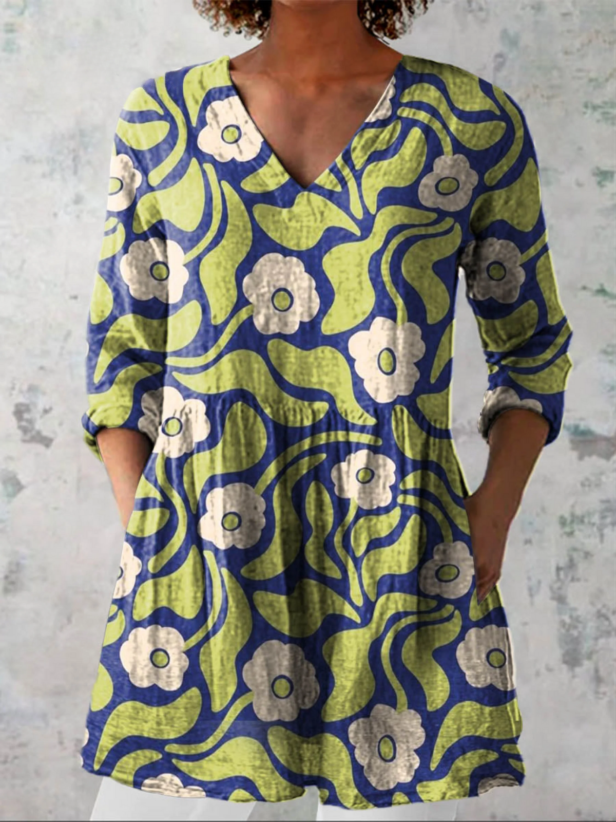 TALIA - BLUSA LARGA DE ESTAMPADO