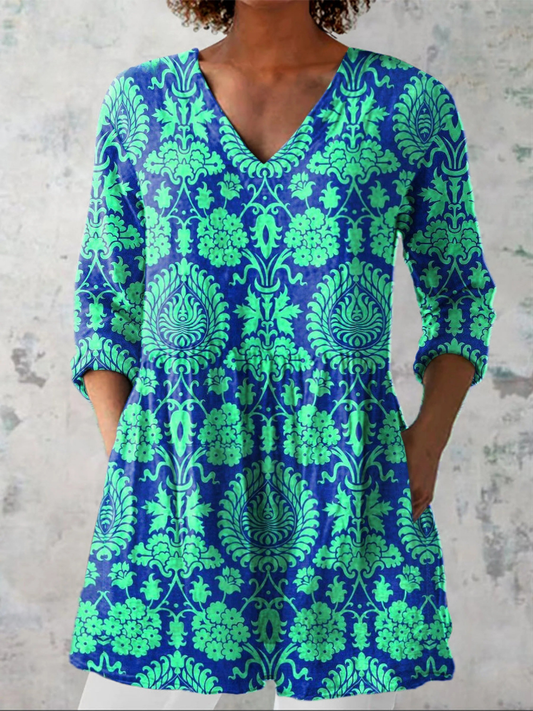 ROMY - BLUSA LARGA DE ESTAMPADO