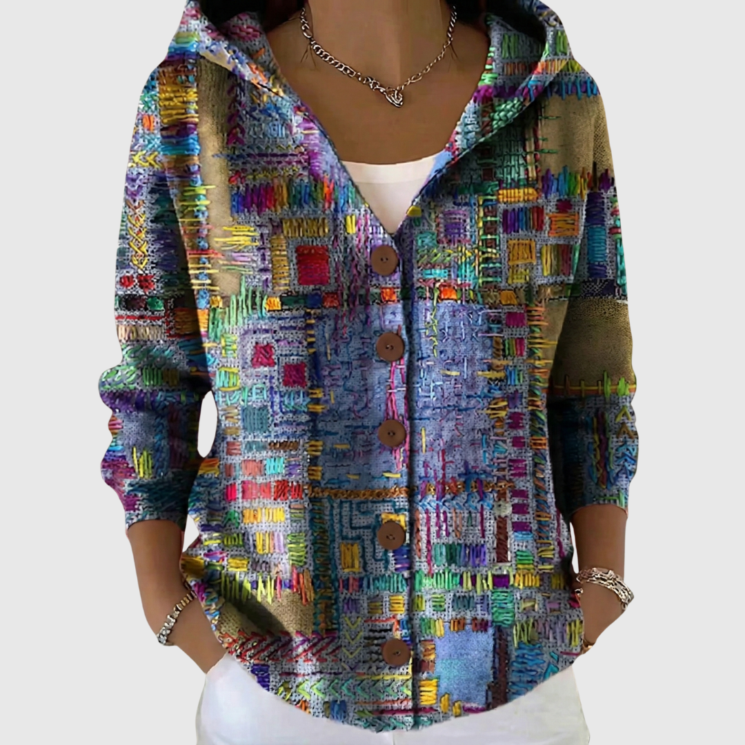 MARINELLA - CHAQUETA DE PUNTO CON CAPUCHA