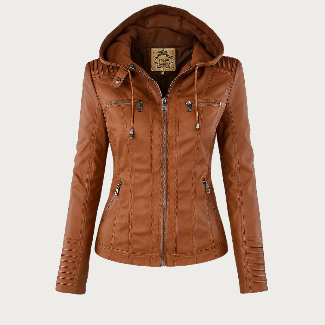 Flavia | Chaqueta de Piel Robusta y Elegante