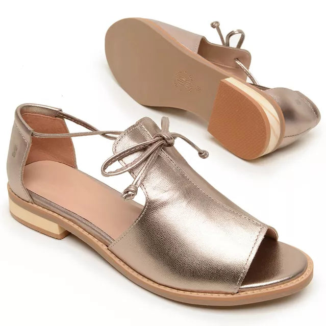 LILLIANA - SANDALIAS DE CUERO CON TIRAS