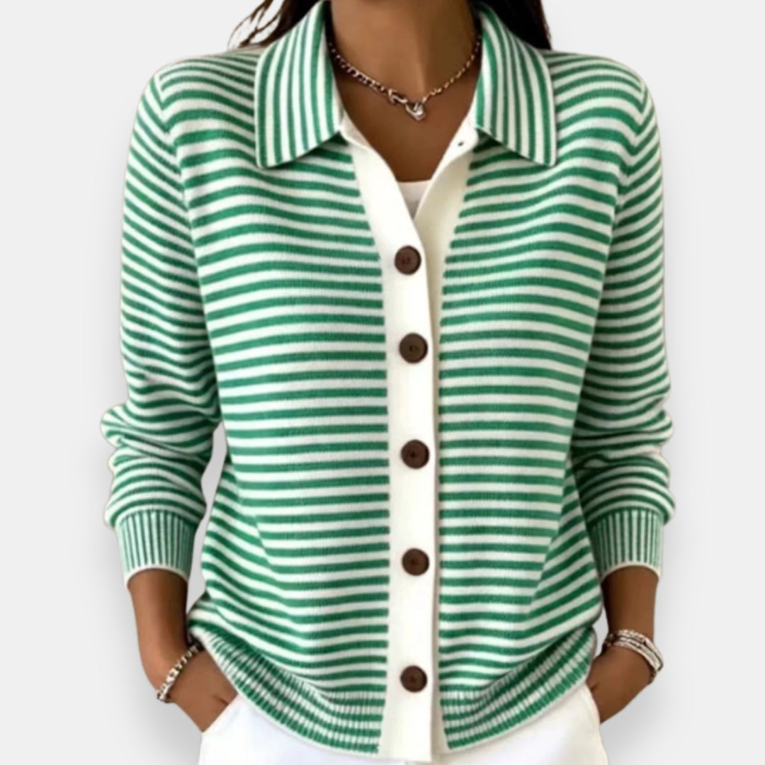 BLYTHE - CARDIGAN A RAYAS