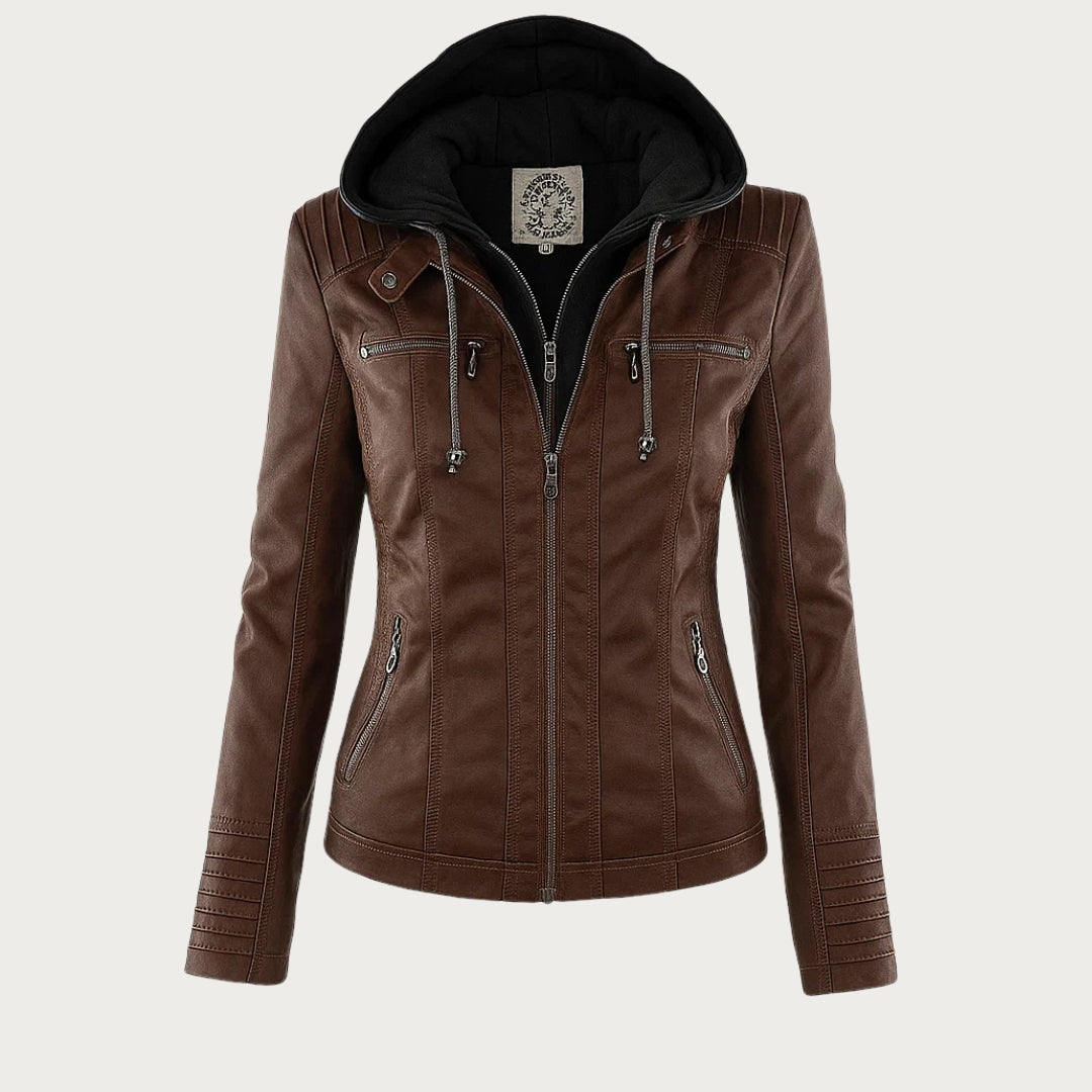 Flavia | Chaqueta de Piel Robusta y Elegante