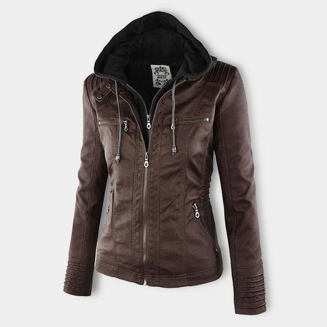 Flavia | Chaqueta de Piel Robusta y Elegante