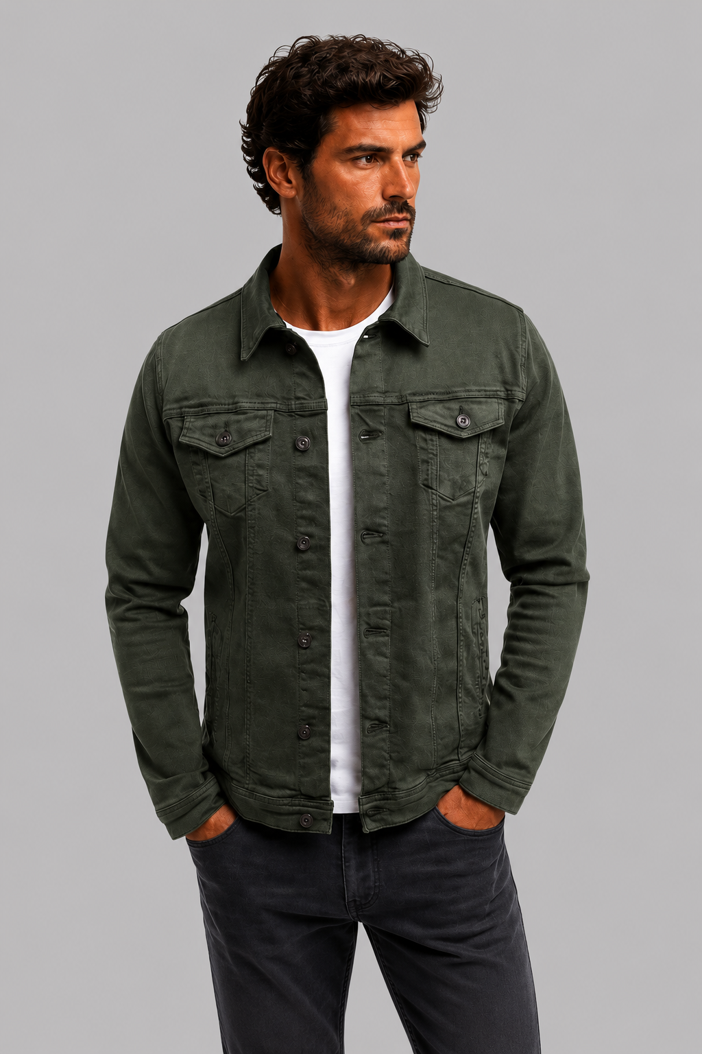 MAURO - CHAQUETA DE CAMIONERO CON BOTONES