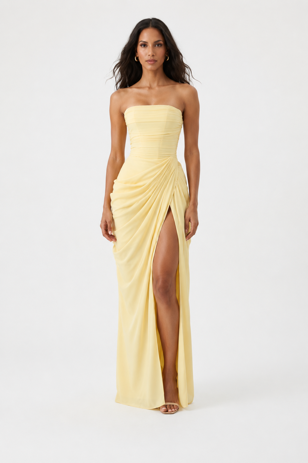 ANTONELLA - VESTIDO LARGO ELEGANTE DE GASA