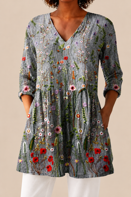 SLOANE - BLUSA LARGA DE ESTAMPADO