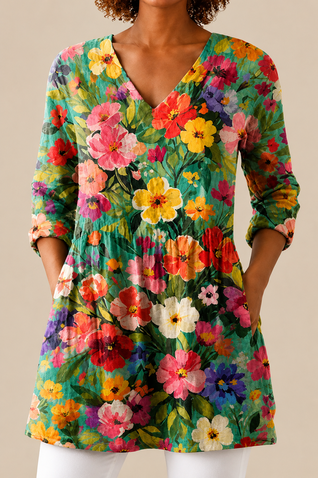 KEIRA - BLUSA LARGA DE ESTAMPADO