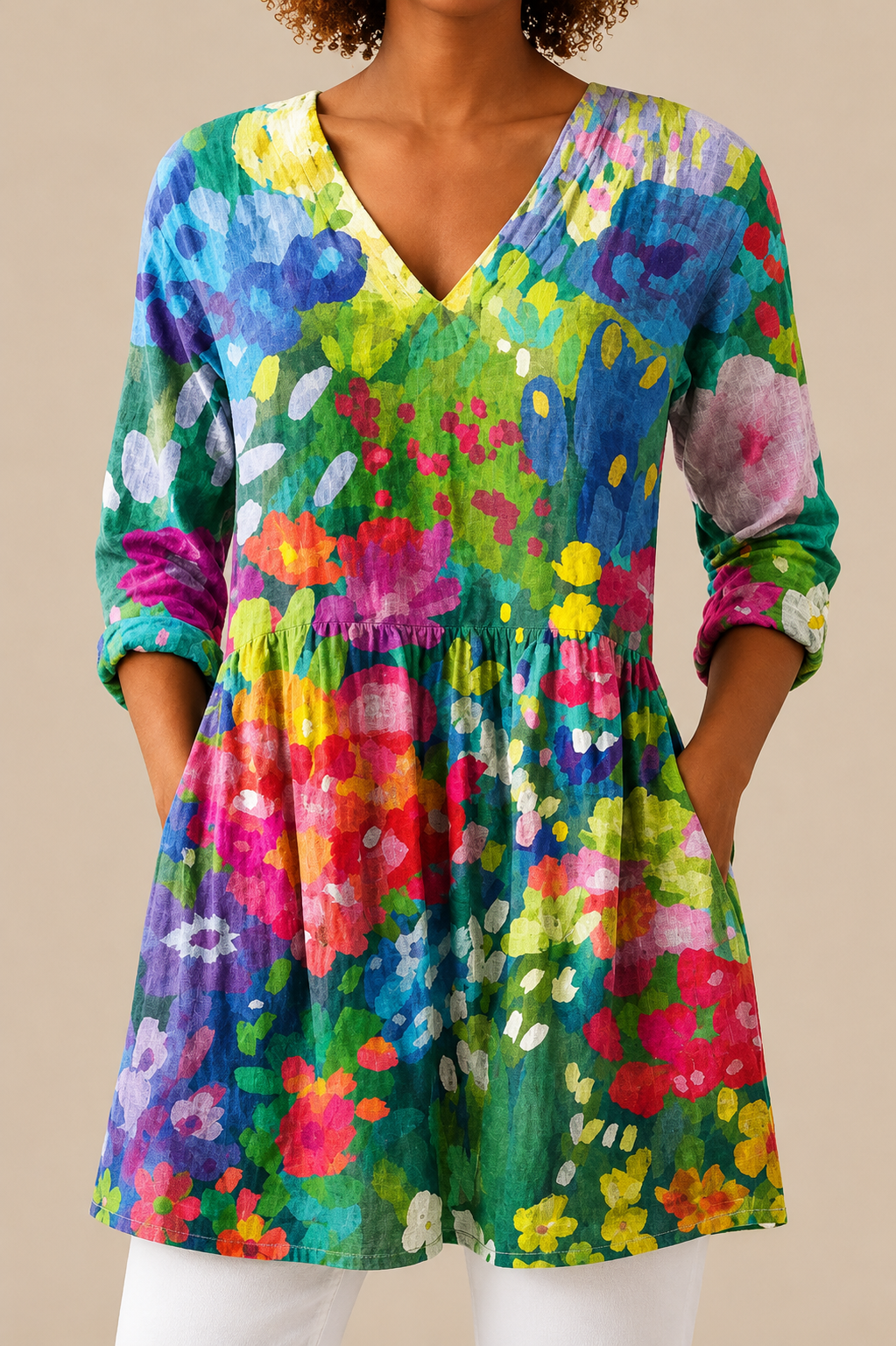 EDEN - BLUSA LARGA DE ESTAMPADO