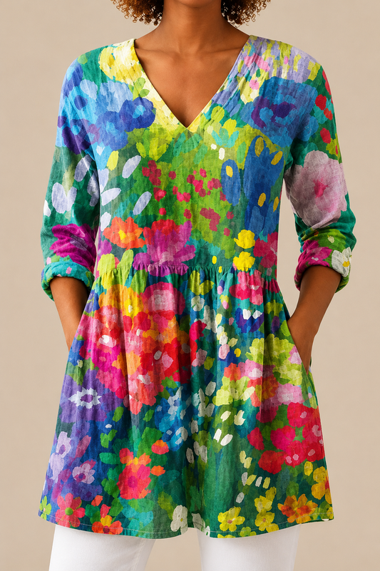 EDEN - BLUSA LARGA DE ESTAMPADO