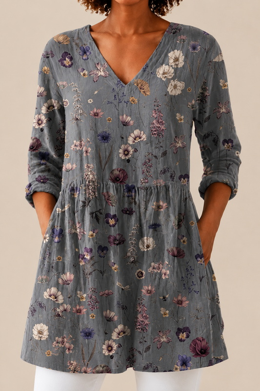 KIRA - BLUSA LARGA DE ESTAMPADO