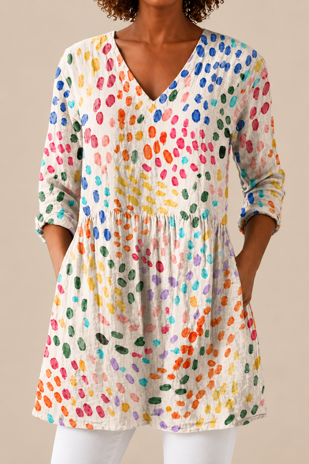 NOELLE - BLUSA LARGA DE ESTAMPADO