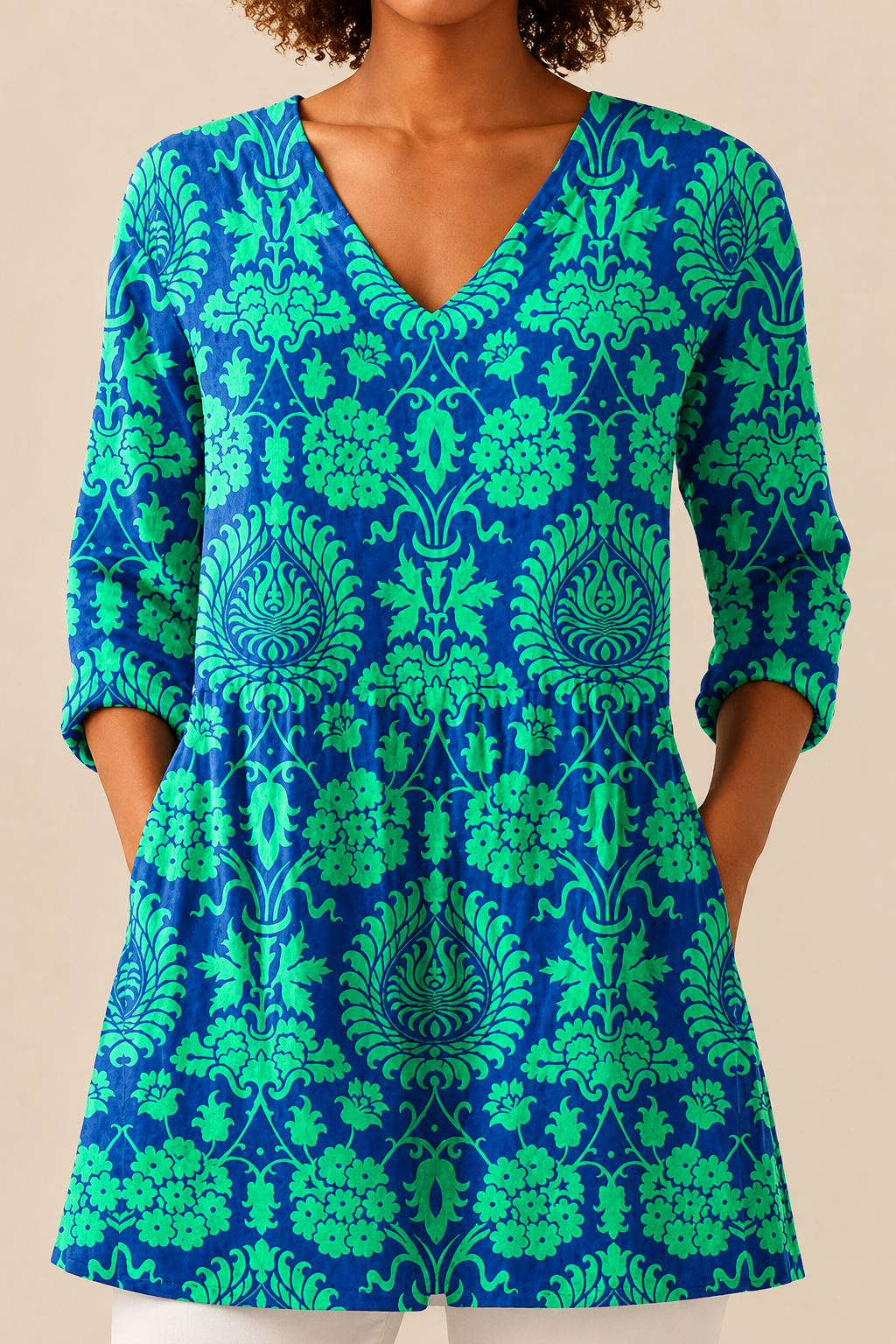ROMY - BLUSA LARGA DE ESTAMPADO