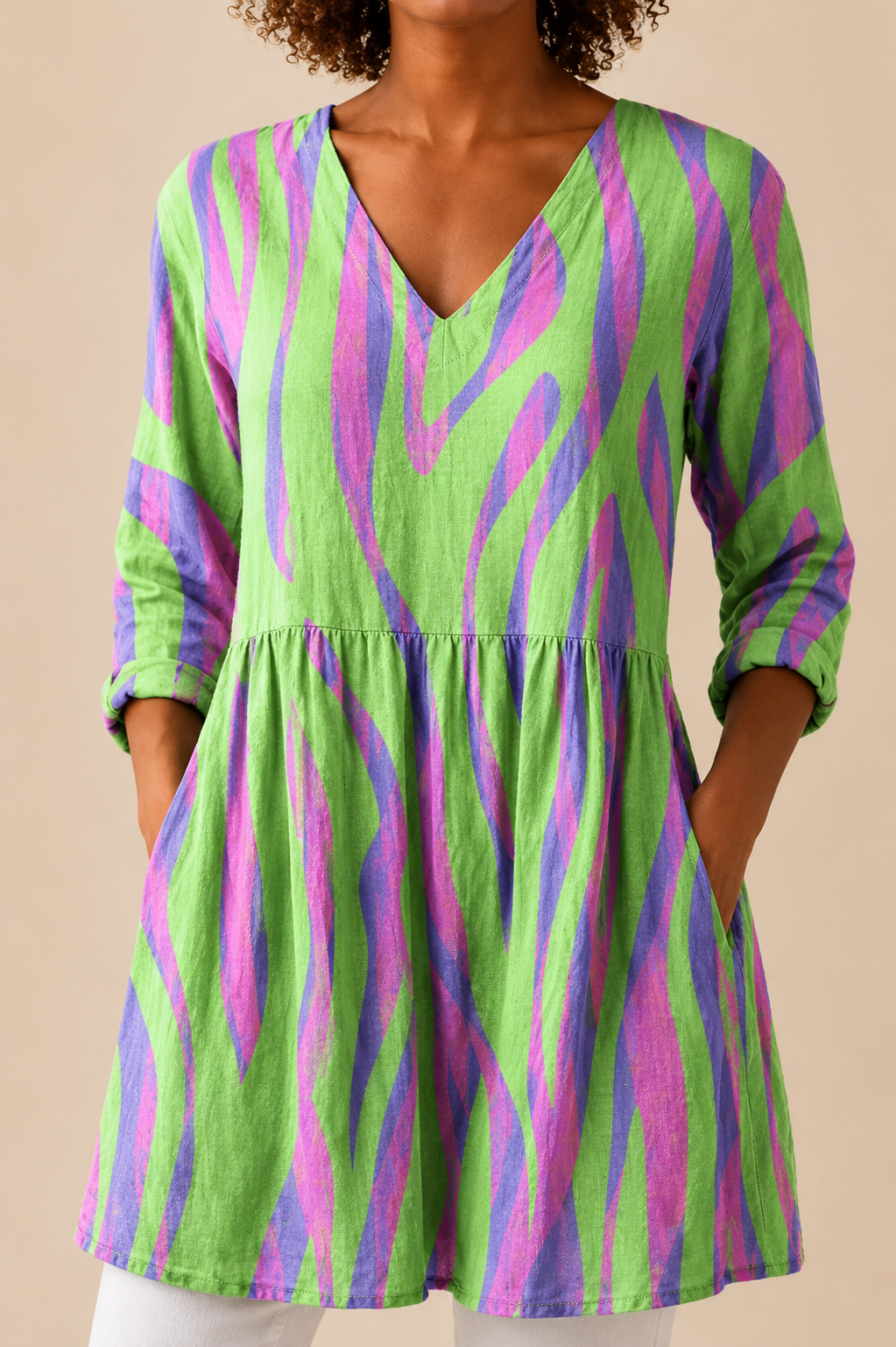 MIRA - BLUSA LARGA DE ESTAMPADO