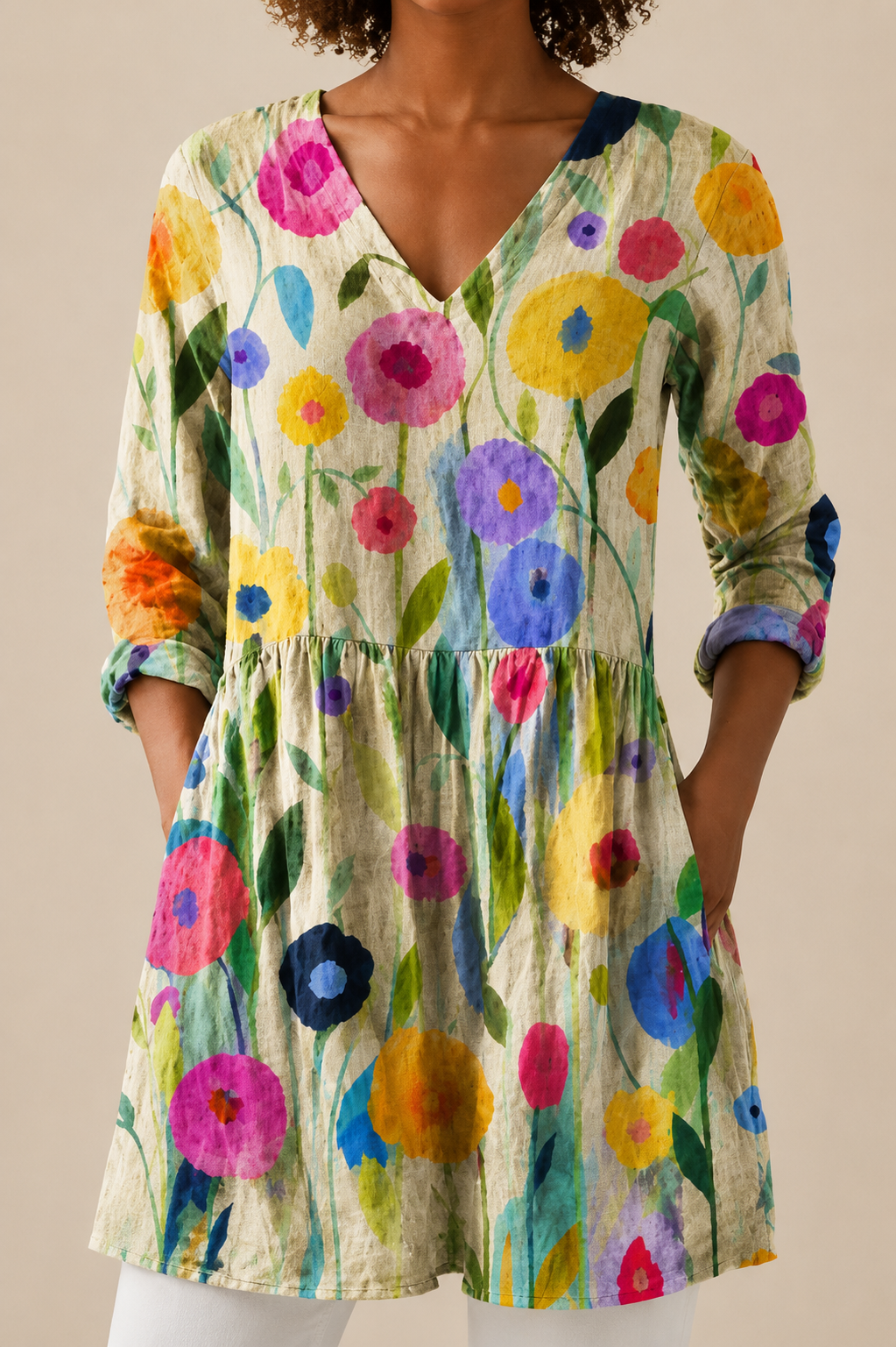 REMI - BLUSA LARGA DE ESTAMPADO