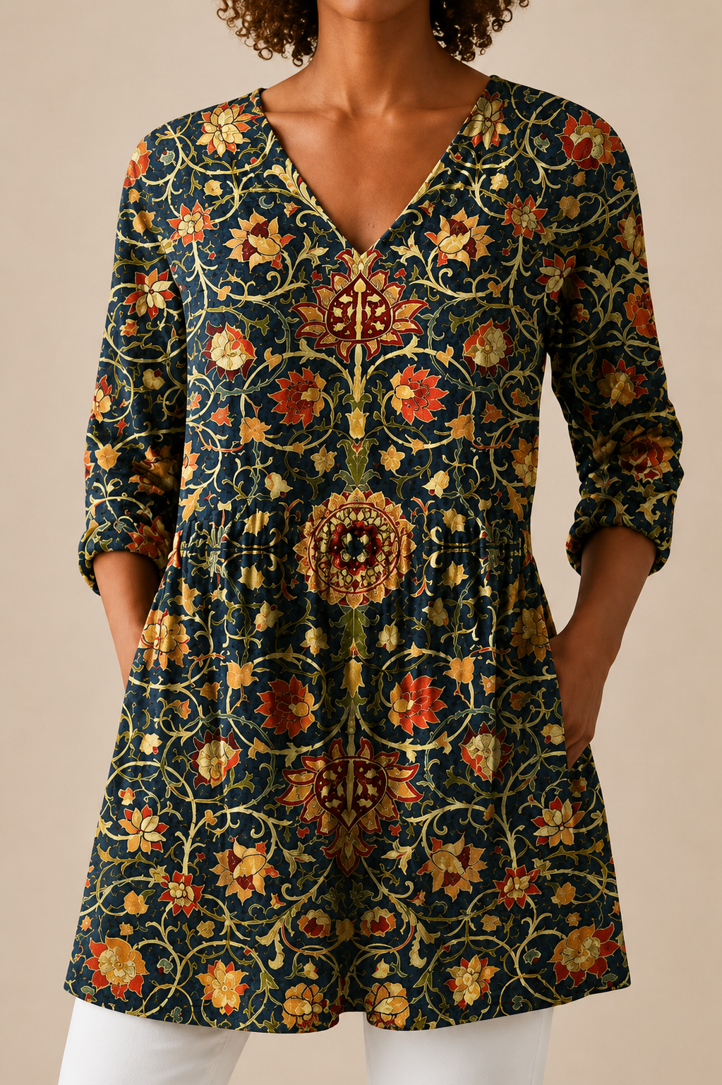LIORA - BLUSA LARGA DE ESTAMPADO