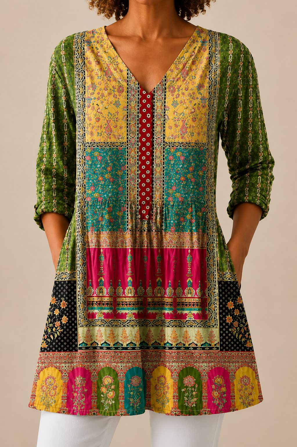 NYLA - BLUSA LARGA DE ESTAMPADO