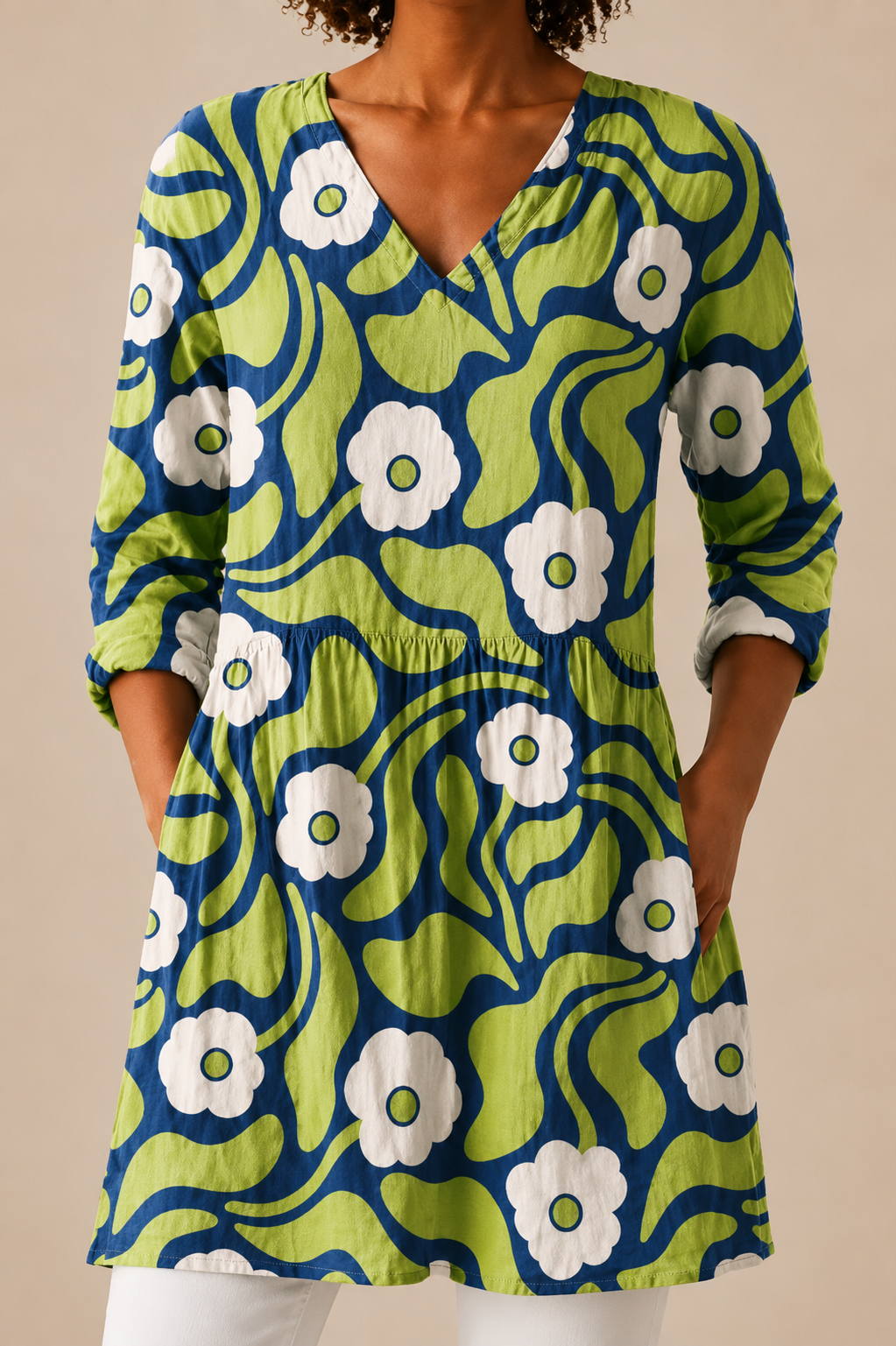 TALIA - BLUSA LARGA DE ESTAMPADO